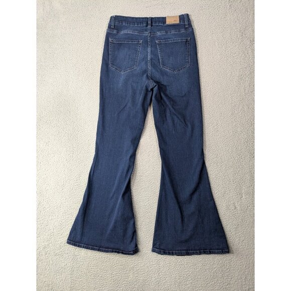 BKE Parker Super Flare Jeans Womens 27 x 29.5 (Meas 29x28) Universal Fit Blue - Picture 2 of 12